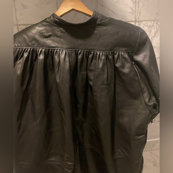 Alicia Herrera New York 1980s Vintage black leather jacket 80s designer - Picture 9 of 9